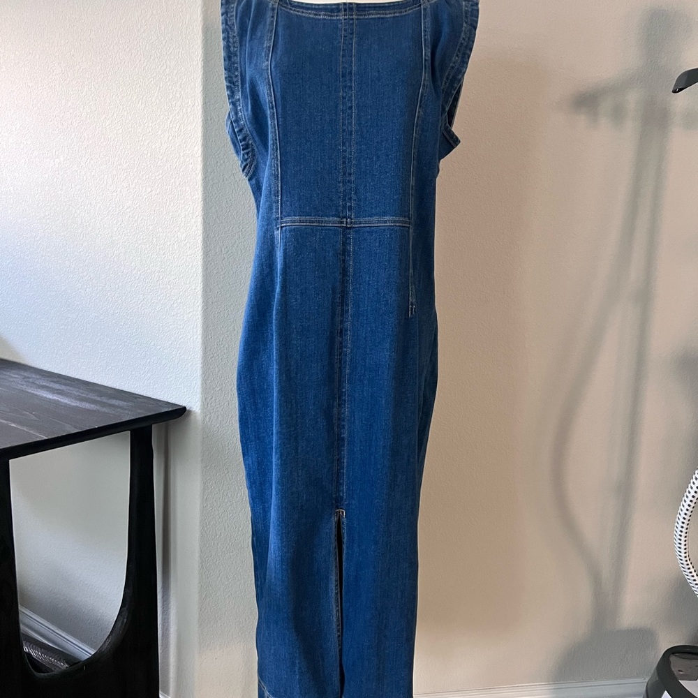 Anthropologie Pilcro Blue Denim Midi Dress - Picture 3 of 9